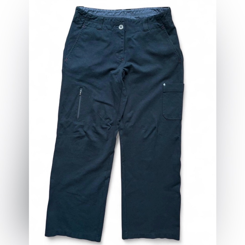 Title Nine Women’s Trouser Pants Black 10 Cotton/Nylon Outdoor Hiking SEE FLAW*